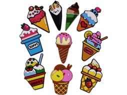 Ipetboom Conjunto De 10 Ímãs Geladeira Criativos Em Formato Sorvete, Material Pvc Com Forte Magnetismo, Duráveis E