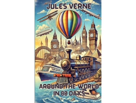 Livro Around The World In 80 Days de Jules Verne (Inglês)