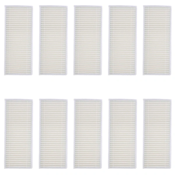/ea/10 Peças Filtro Hepa Para Aspirador De Pó Robô Branco Brilvibera