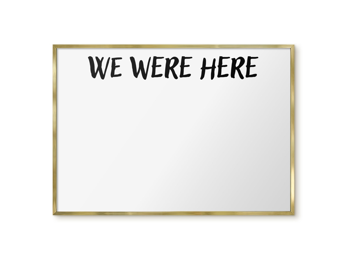 Magnetic Board For Wall We Were Here For The Bedroom Espelharte (100x70 Cm)
