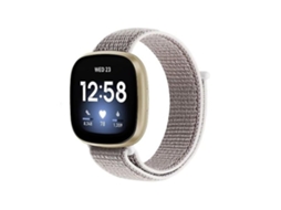 Pulseira De Relógio Lurelia Para Fitbit Versa 3 Nylon Loop Cor Concha