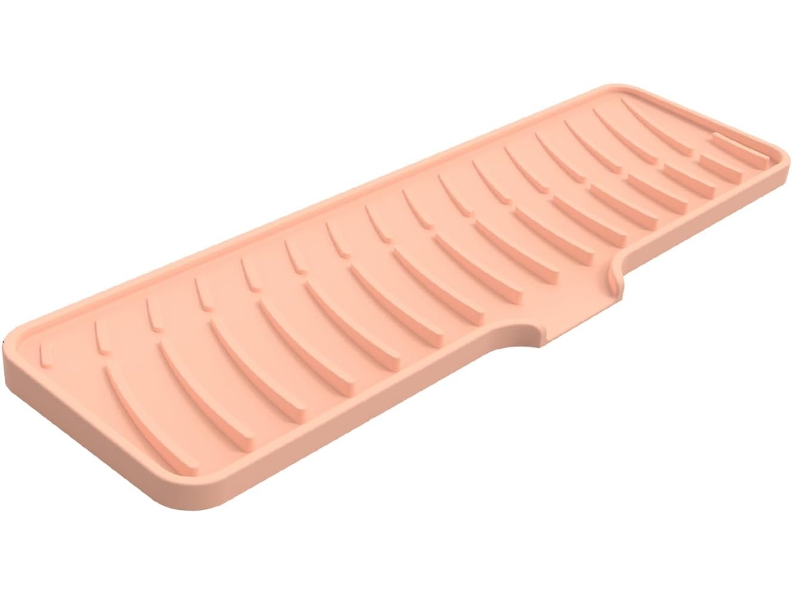 Tapete Antiderrapante de Silicone para Torneira Com Design Alongado, Protetor de Torneira Antiderrapante, Protetor