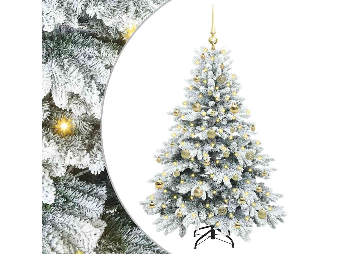 Conjunto 1 Decoração De Natal Vidaxl Branco Plástico (150 Cm)