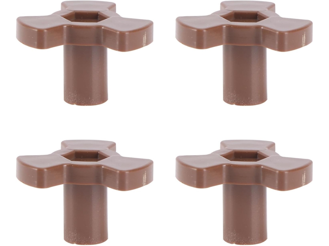 Conjunto de 4 Peças Acoplamento para Prato Giratório Micro Ondas, Feito Plástico, com Furo 0, CHABERLU