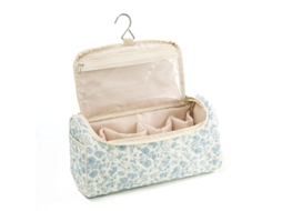 Necessaire De Viagem Floral Com Gancho E Compartimentos Ajustáveis