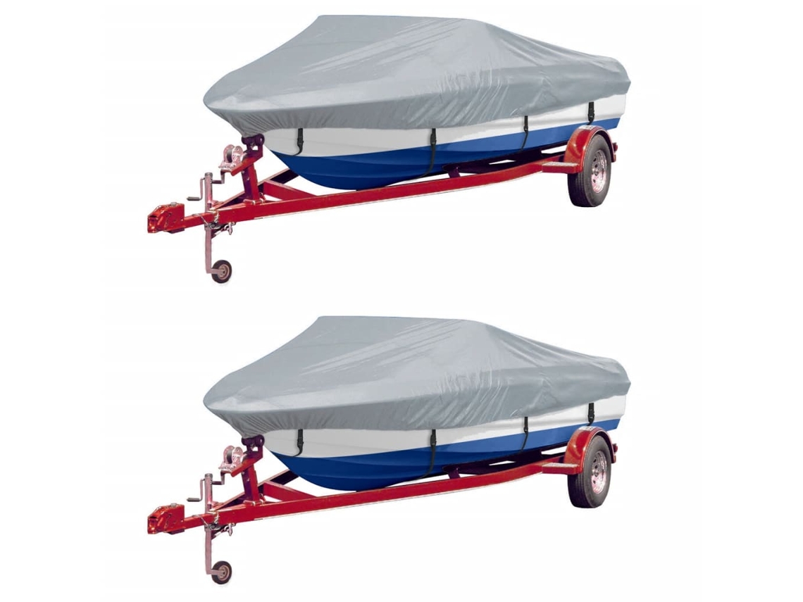 Vidaxl Cobertura Para Barcos 2 Pcs 427-488x173 Cm (cxl) Cinzento