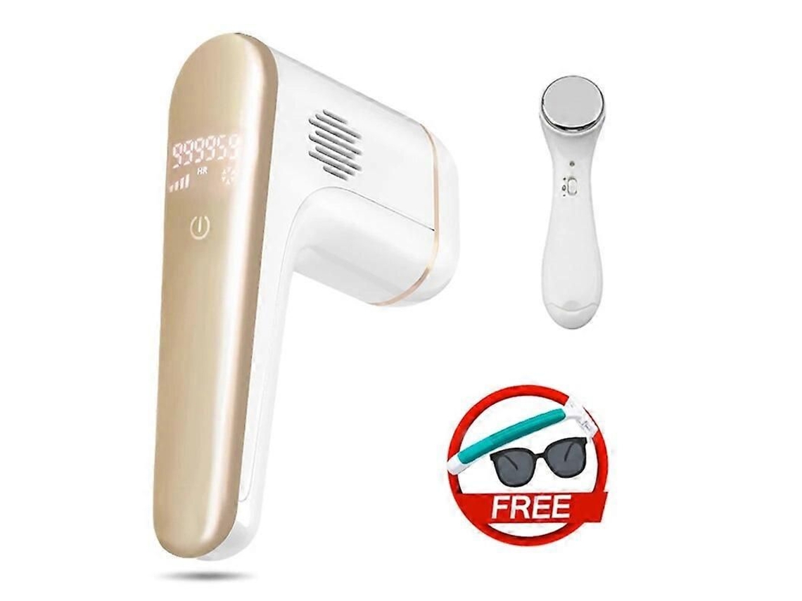 Depilador A Laser 3 Em 1 Ipl Para Remoção De Pelos, Ideal Para Homens E Mulheres, Com Lâmina Para Tratamento De Acne E Aparador De Pelos Para A Á