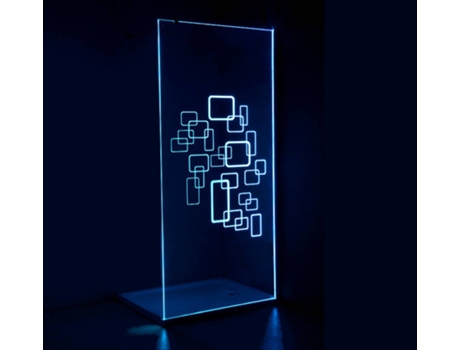 Painel de Duche VENTE UNIQUE Bella (Transparente- Vidro- 120x200 cmcm)