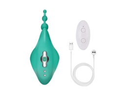 Vibrador De Massagem De Silicone Vestvel Com Controle Remoto Sem Fio Com 10 Modos Para Mulheres (verde) Yizhood