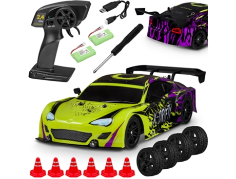 Carro Telecomandado X-Drifty Drift e Corrida 4Wd 20 Km/H OVERMAX