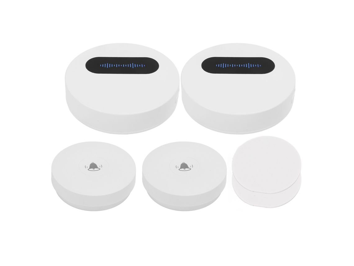 Timbre Sem Fio Impermeável Ip44 Com 58 Canções E 4 Volumes Ajustáveis Kit Receptor E Transmissor Para Casa Apartamento Plug Eu