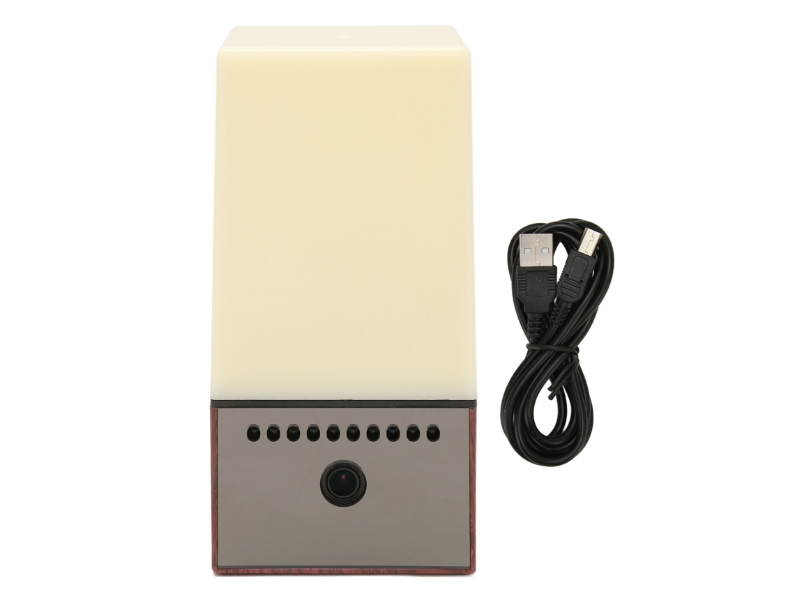 Câmera De Monitoramento Hd Visão Noturna Conversa Bidirecional 2mp Câmera De Vídeo Hd Wifi Inteligente Com Luz Colorida Para Quarto De Bebê Marrom