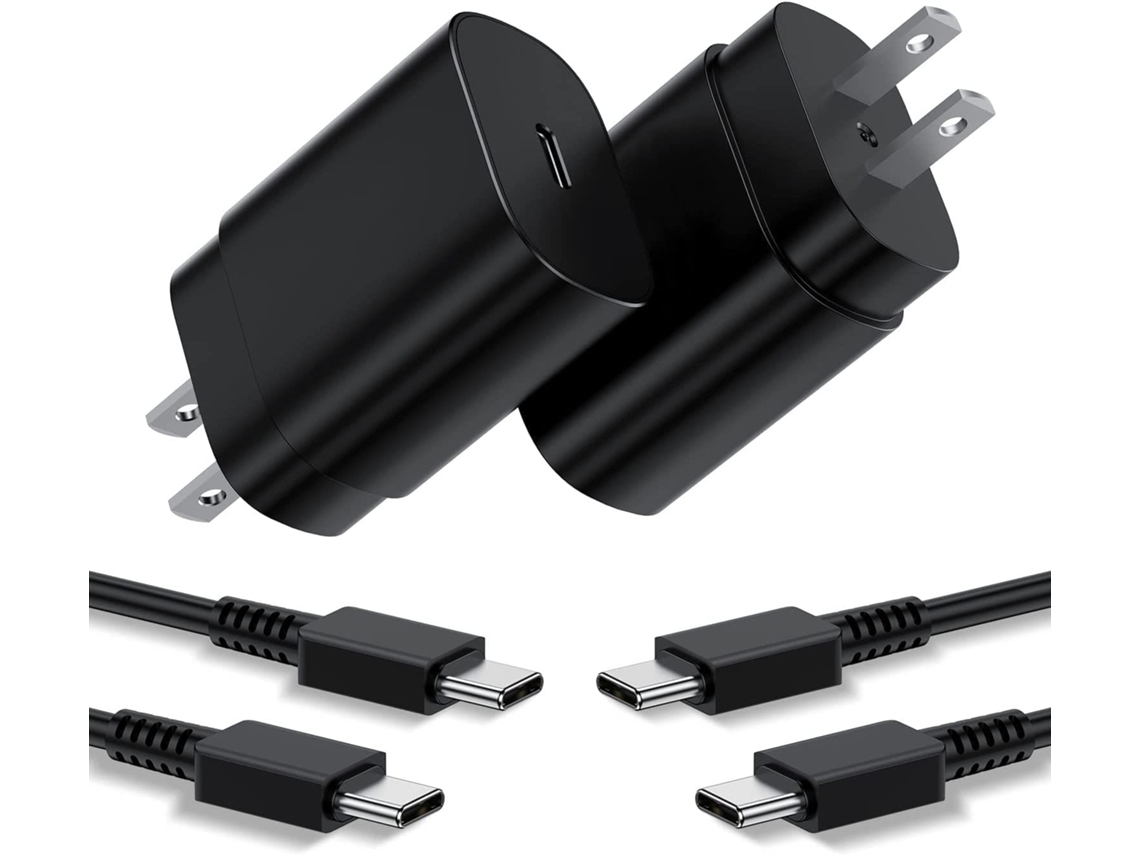 Carregador Tipo C, Pacote Com 2 Carregadores De Parede Usb-c Pd 25w