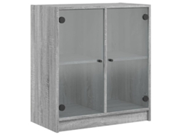 Side Cabinet, Side Cabinets Vidaxl Cinzeto Madeira Processada (n/a)