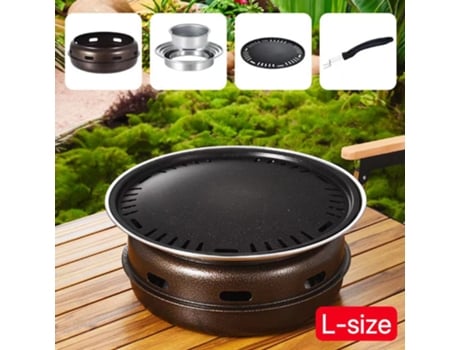 Grade Para Churrasco A Carvão, Ideal Para Uso Doméstico Ou Camping Ao Ar Livre, Portátil E Sem Fumaça, Com Grade Para Assar Alimentos. Viewleaf