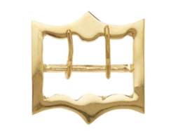 Colar de Fivela Enfeites de Vaca Rectangular Dourado 7 Cmhispano Hipica