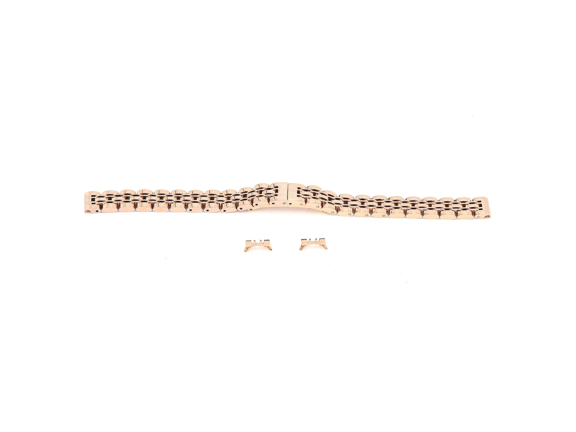 Pulseira De Relógio De Aço Inoxidável, Ouro Rosa, Pulseira Ajustável Olysi Shop
