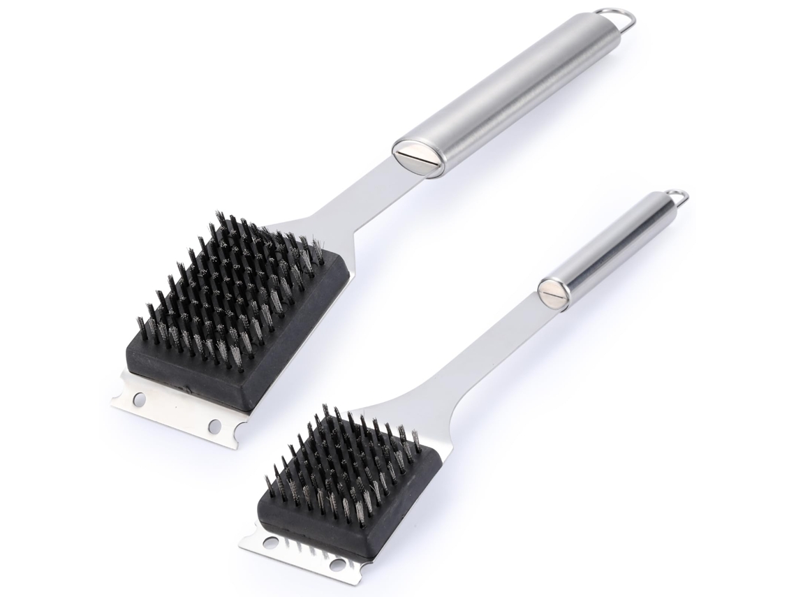 Escova 3 em 1 para grelha, aço inox, 18 polegadas AQUAFORGE