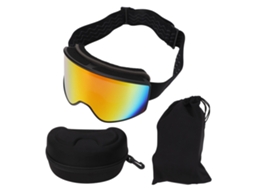 Óculos de Esqui de Camada Dupla com Proteção UV, Anti embaçamento, para Snowboard, com Estojo, Vermelho MARCA