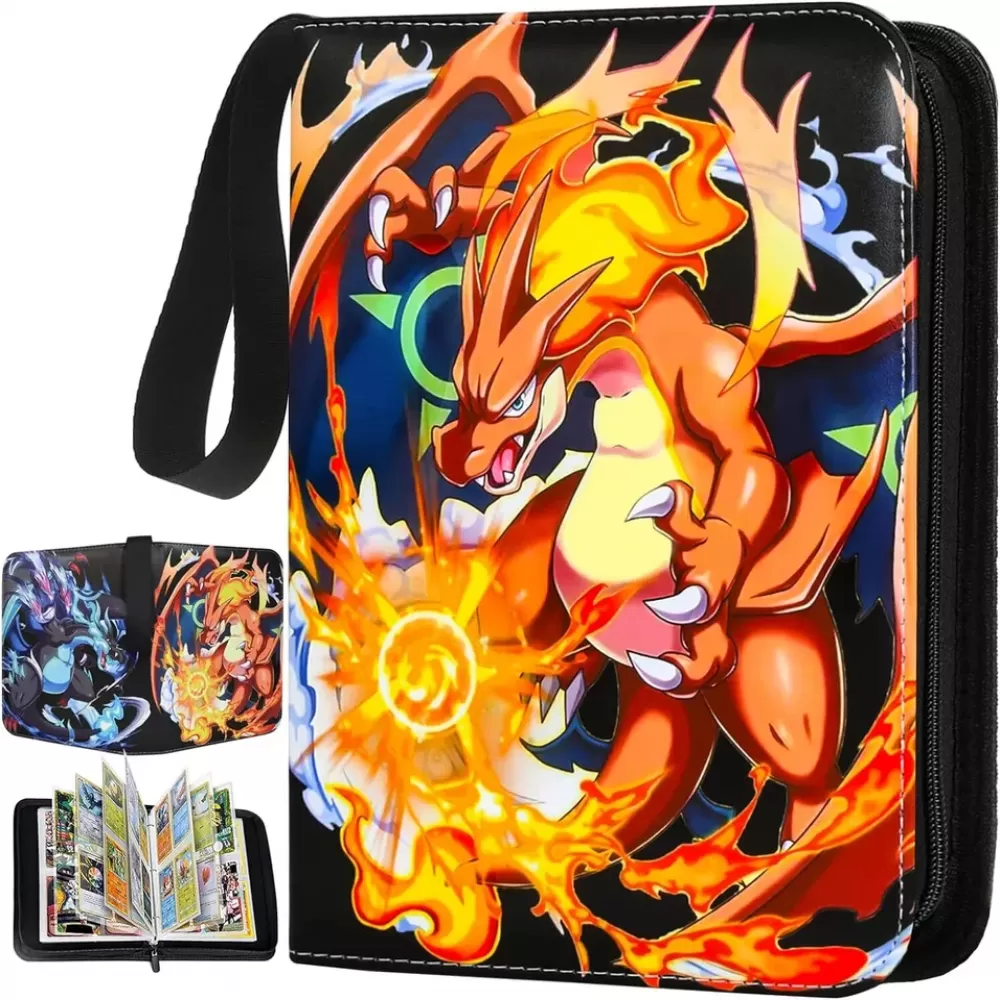 Álbum De Cartas Pokémon 900 Cartas, Capa Para Coleção, Pasta De Jogo