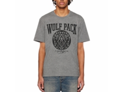 Rockinstone Twilight Movie Wolf Pack Varsity Solid Graphite Adult T-shirt Size:s