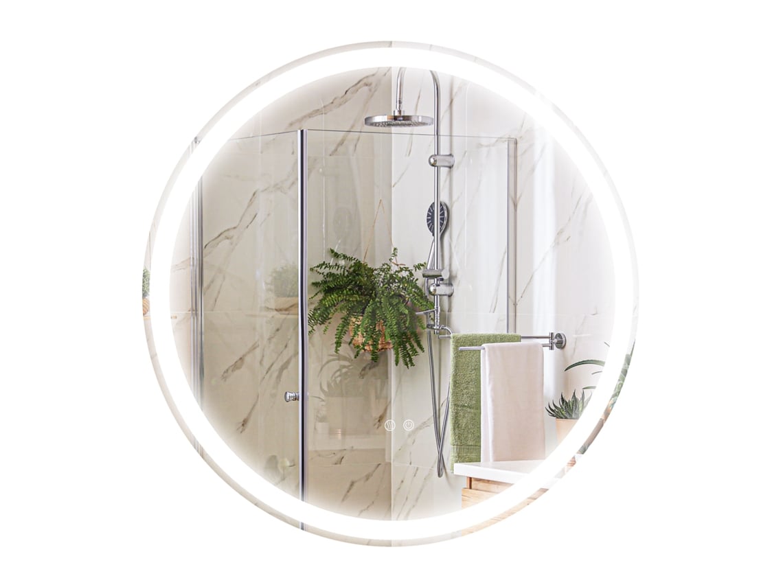 Espelho Redondo Led 60cm Antiembaciamento