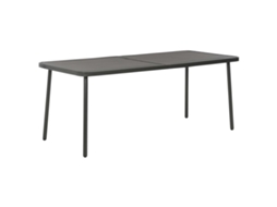 Vidaxl Mesa De Jardim 180x83x72 Cm Aço Cinzento-escuro