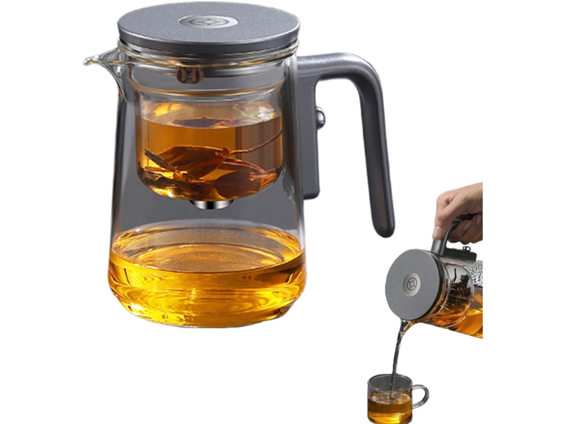 Bule De Chá De Vidro Com Infusor.