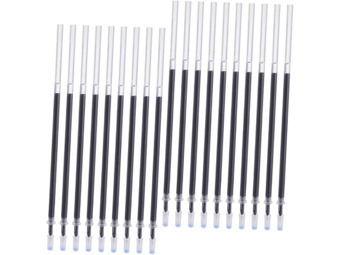 Homoyoyo 100 Refis De Caneta Esferográfica 0,5mm, Pretos, Plástico À