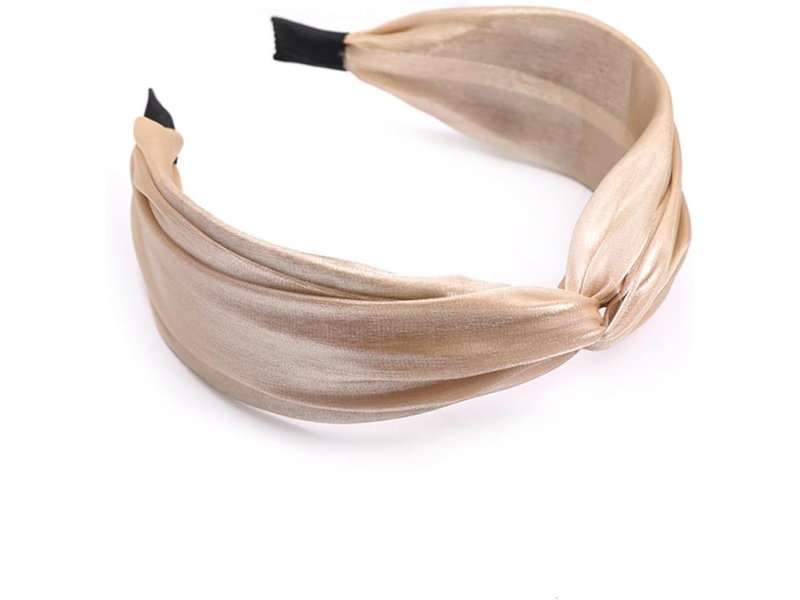 Nuobesty Faixa De Cabelo Feminina Para Festa Em Tecido Cáqui, Faixa De Cabelo Elegante Com Acabamento Impecável, Acessórios