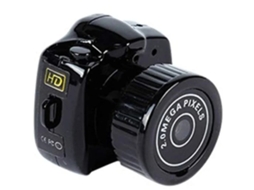 Mini filmadora esportiva para animais de estimação, pequena câmera de segurança DVR, versão HD 1080P com visão noturna infravermelha, preta Bestvite