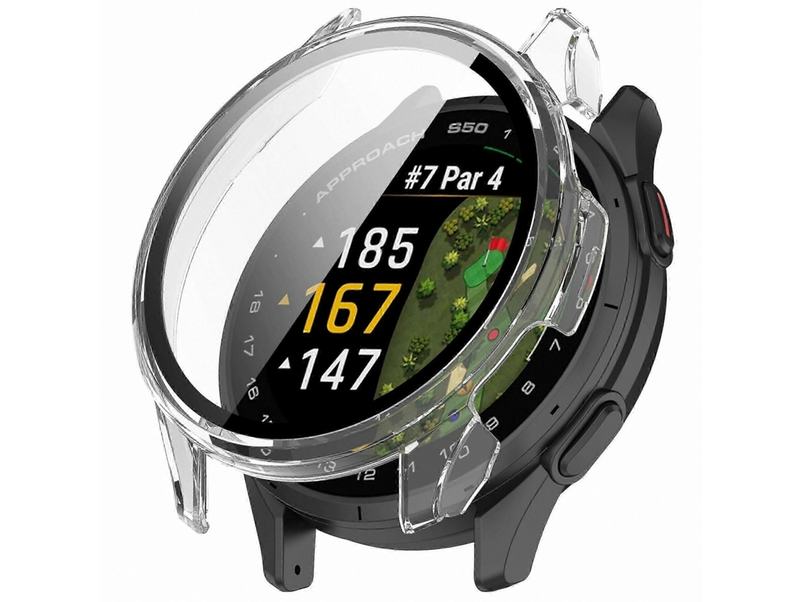 Capa de Relógio Compatível com Protetor Tela Vidro Temperado para Smartwatches Golfe Gps. GOKOCO