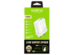 Conjunto de carregador Oraimo UcW, UK, com cabo