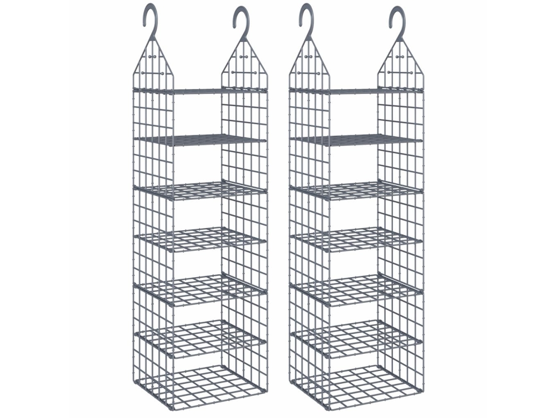 Hanging Closet Organiser, Hanging Closet Organisers Vidaxl Cinzeto Polipropileno (n/a)