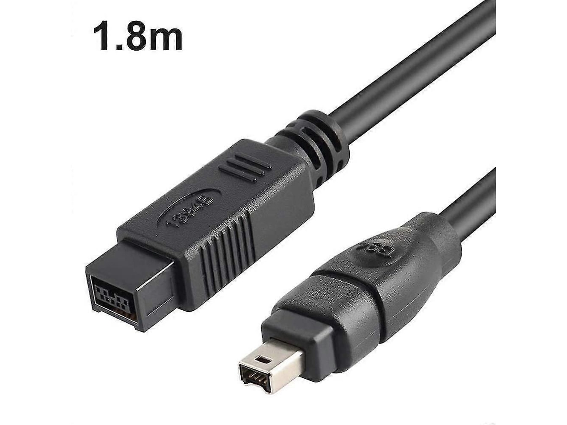 Cabo Firewire 800 Para 400, Com 1,8 Metros, Na Cor Preta