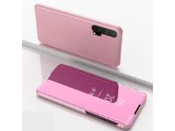 Capa Espelhada Nova Inteligente para Huawei Nova 5T HONGWE. Pele Rosa