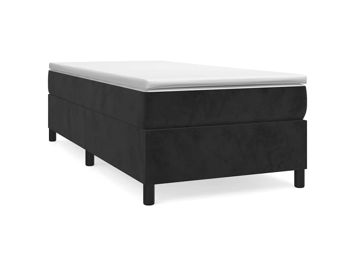 Box Spring Bed Frame, Box Spring Bed Frames Vidaxl Preto Veludo (100 X 200 Cm)