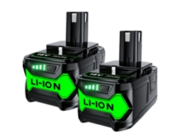 Substituição Da Bateria, Capacidade De 9000mah, Tensão De 18v, Compatível Com Ryobi, 2pcs 6.0