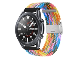 Bracelete Entrançada Solo loop Ajustável para Huawei Watch GT 3 SE Colorful