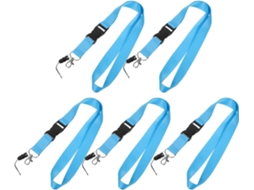 Cordão Para Crachá De 5 Peças Com Design Estético E Clipe Para Crachá.