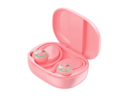 Auriculares Sem Fio Controle Dágua Música Display YIZHOOD Bluetooth Rosa