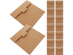 Lote De 20 Envelopes Convite Casamento Em Papel Kraft Carré 20x20 Cm, Sólidos E Robustos, Para Convites
