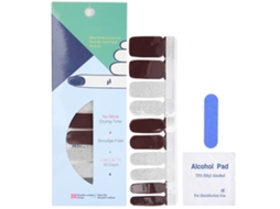20pcs Cinta De Esmalte De Uñas Adhesivo Diy Vinilos Decalcos Pegatinas Herramienta De Manicura