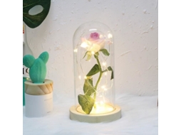 Branco com Rosa Rosa Galáxia Artificial Flores Falsas a Bela e a Fera para Um Casamento para Uma Festa
