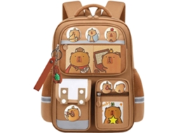 Mochila Escolar Capivara de Lazer para Laptop com Desenho Animado Ideal Camping Atividades Ao Ar Livre Anivers Rios e VAYOTOY