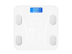 (branca) Balança Inteligente De Gordura Corporal Com Aplicativo Para Smartphone, Bluetooth E Capacidade De Carregamento Usb.