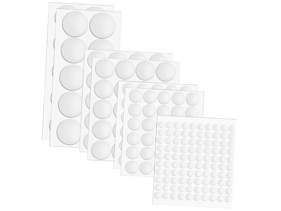 Tofficu Pontos Adesivos Transparentes Dupla Face 4x4 Cm Balões