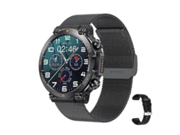 Relógio inteligente militar para homens, smartwatch robusto com monitor de frequência cardíaca e rastreador de condicionamento físico para bicicleta elétrica (atende e faz chamadas)