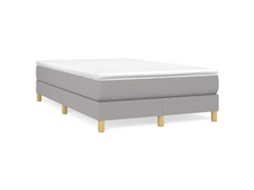 Box Spring Bed, Box Spring Beds Vidaxl Cinzeto Tecido (120 X 200 Cm)