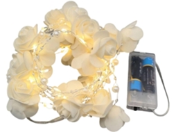 Luminária Decorativa Romântica Em Formato De Rosa, Com Bateria E